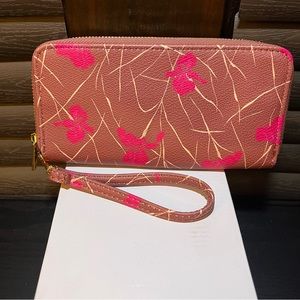 Double zipper wallet wristlet